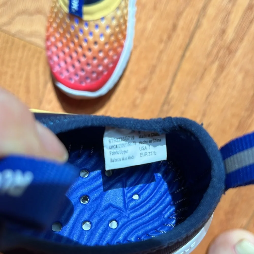 Rugged shark, toddler water shoes, size 7